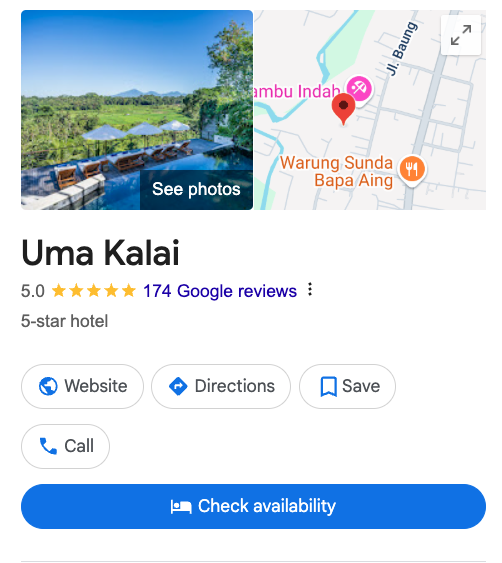 google hotel reviews